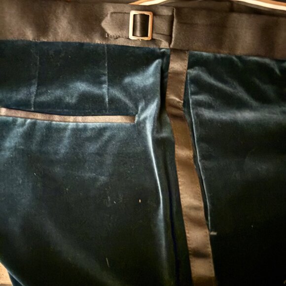 HUGO BOSS - Cotton Velvet Tuxedo - Turquoise - Picture 16 of 16